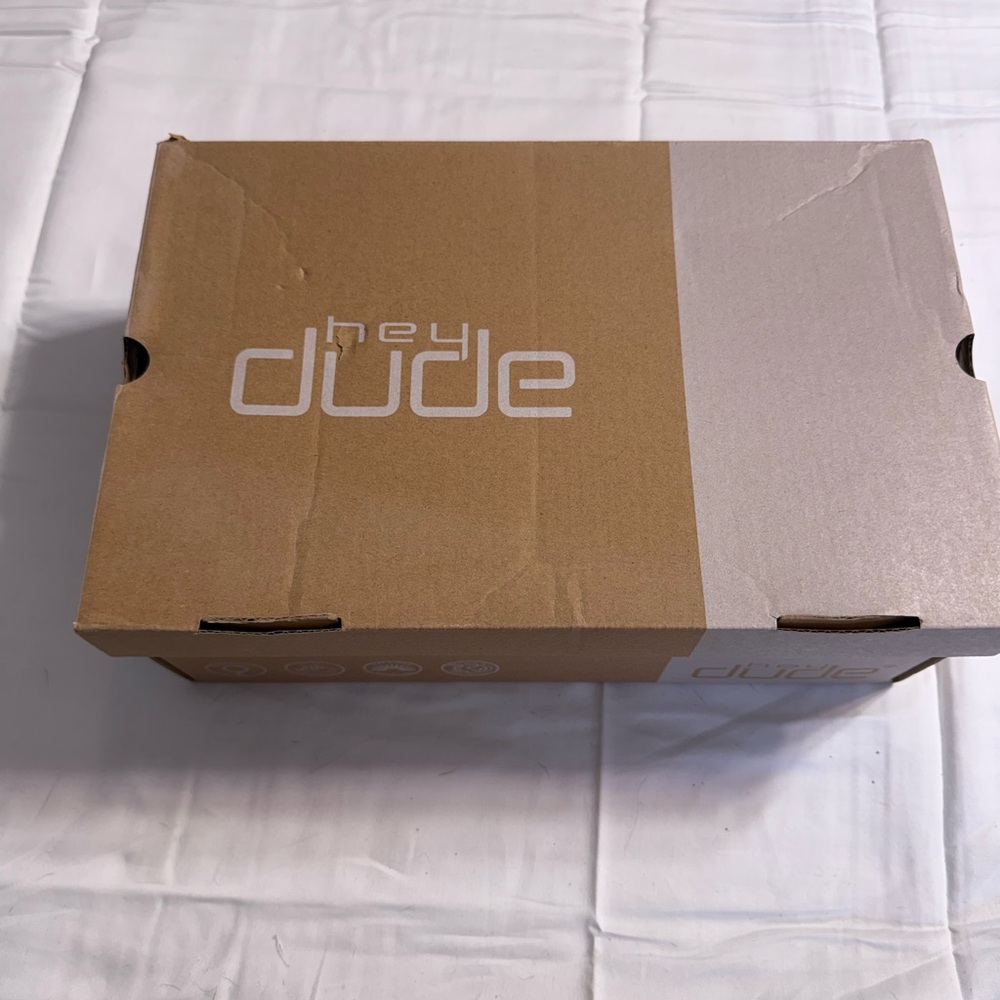 Hey Dude Britt Shoe Box in Gray and Tan